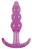 Фиолетовая анальная пробка NS Novelties Jelly Rancher T-Plug Ripple Purple NSN-0451-35 (10,9 см)