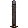Коричневый вибратор Doc Johnson The Realistic Cock ULTRASKYN Without Balls Vibrating 10” 1160-37-BX (29,2 см)