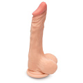 Телесный фаллоимитатор с небольшой головкой Пикантные штучки DP02026T (20 см)