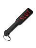 Чёрная шлёпалка с надписью Пикантные штучки Slut DP508B (31,5 см)