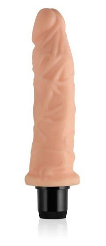 Реалистичный вибратор телесного цвета с ярко выраженным рельефом Lovetoy 1003 (21,6 см)