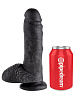 Чёрный фаллоимитатор Pipedream 8 Cock with Balls PD5507-23 (21,3 см)