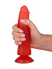 Красный фаллоимитатор гелевый с присоской на основании Сумерки богов 311-03 BX DD (17 см)