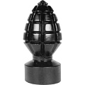 Чёрная анальная пробка в виде боеголовки Mister B All Black Andreas Dildo MB775133 (14,5 см)