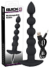 Чёрная анальная цепочка с вибрацией Orion 05928200000 (21 см)