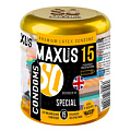 Презервативы с точками и рёбрами в металлическом кейсе Maxus Special №15 (15 шт)