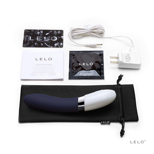 Тёмно-синий перезаряжаемый вибратор Lelo Liv 2 Blue LEL7923 (17,4 см)