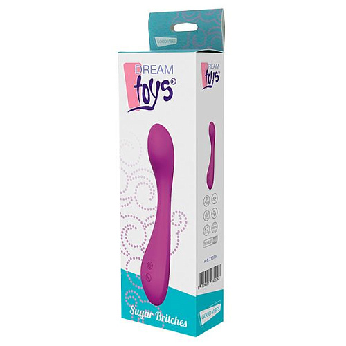 Фиолетовый гладкий перезаряжаемый вибратор Dream Toys SUGAR BRITCHES 21379 (15,5 см)