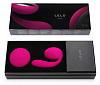 Ярко-розовый вибромассажёр для пар Lelo Ida Cerise LEL7459