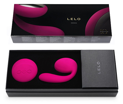Ярко-розовый вибромассажёр для пар Lelo Ida Cerise LEL7459