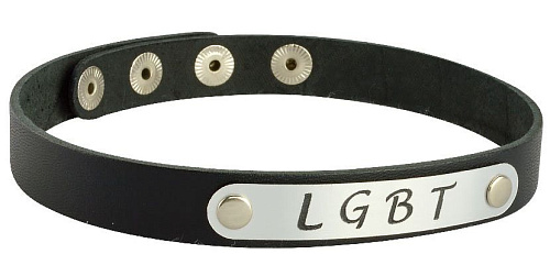 Чёрный чокер Sitabella «LGBT» 3354 LGBT