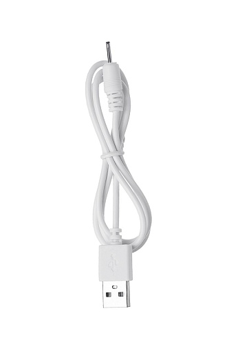 Голубой вибратор с клиторальным стимулятором ToyFa CRYSTAL 561017 (18,3 см)