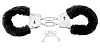 Меховые чёрные наручники Pipedream Beginner s Furry Cuffs PD3800-23