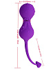 Фиолетовые вагинальные шарики в виде дьяволёнка Iyiqu IYQ-SYQ-01