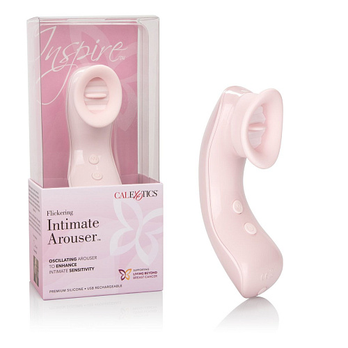 Вибромассажёр розового цвета для клитора California Exotic Novelties Flickering Intimate Arouser SE-4814-05-3 (14,5 см)