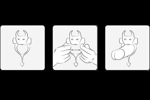 Красное эрекционное кольцо в форме дьяволенка Adrien Lastic DEVOL COCKRING 30604