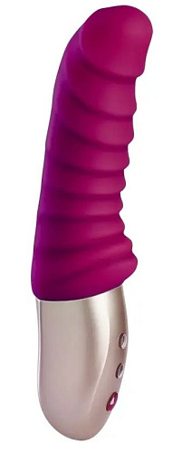 Малиновый вибратор со складочками Fun Factory Semilino 1621862 (17,2 см)