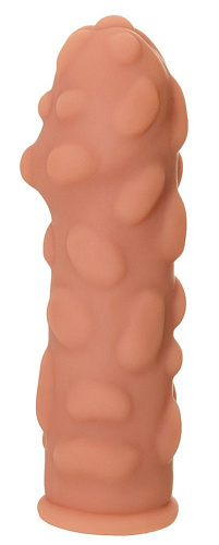 Телесная насадка на фаллос с крупными бугорками KOKOS Extreme Sleeve 011 L-size ES.011-L (16,4 см)