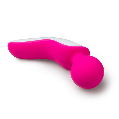 Розово-белый вибромассажёр EDC Wholesale Easytoys Mini Wand Massager ET386PNK