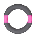 Серое эрекционное кольцо Dream Toys NEON STIMU RING 37MM GREY/PINK 21041