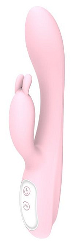 Розовый вибратор с функцией нагрева Dream Toys HEATING BUNNY 21541 (18,5 см)