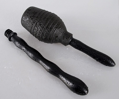 Чёрный анальный душ с 2 сменными насадками Orion Shower Me 05095400000