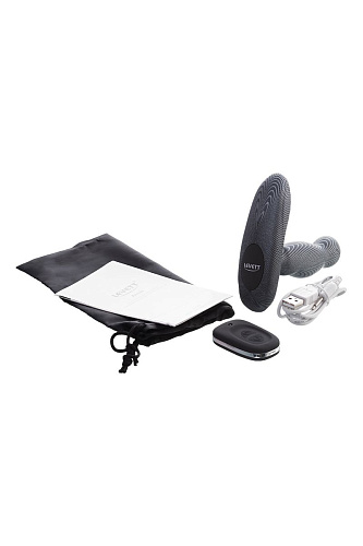 Чёрный вибростимулятор простаты с пультом ДУ Levett Ancus 18001B