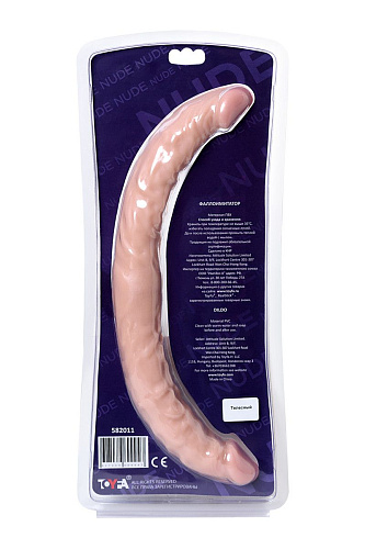 Двусторонний телесный фаллоимитатор ToyFa Realstick Nude 582011 (34 см)