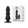 Чёрный конический анальный виброплаг Сумерки богов 3652-01 BX DD (11,3 см)