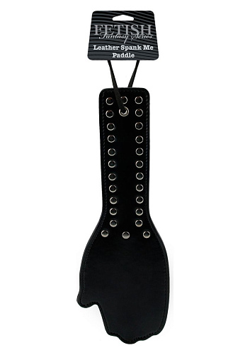 Чёрная шлёпалка в форме ладошки Pipedream SPANK ME PADDLE PD4440-23 (28,5 см)