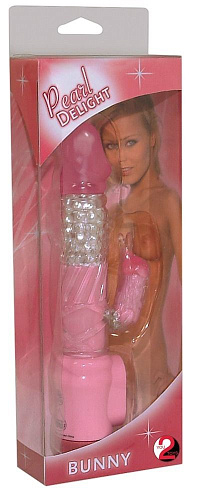 Розовый вибратор с клиторальным зайчиком Orion Vibrating Rabbit 0570320 (22 см)