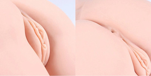 Телесный полуторс с вибрацией KOKOS Hera Real Hip M10-03-22V