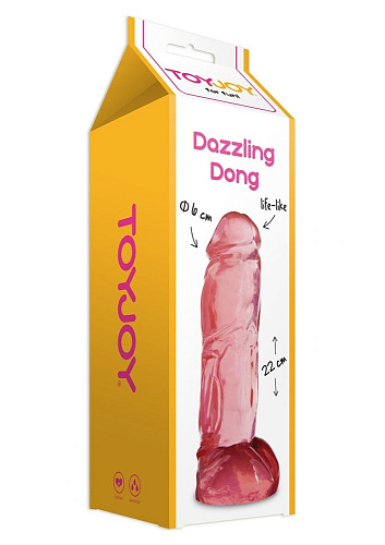Фаллоимитатор Toy Joy DAZZLING DONG PINK 3006009228