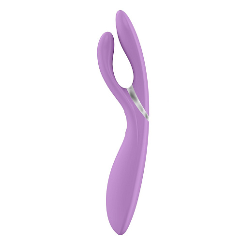 Розовый перезаряжаемый вибратор OVO E6 PINK (22 см)