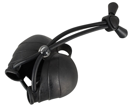 Чёрное эрекционное лассо с подхватом мошонки Orion Bad Kitty 0514985