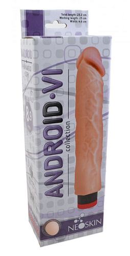 Вибратор-реалистик без мошонки телесного цвета LOVETOY (А-Полимер) ANDROID Collection-VI 543403