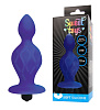 Синяя коническая анальная вибровтулка Bior toys ST-40182-2 (10 см)
