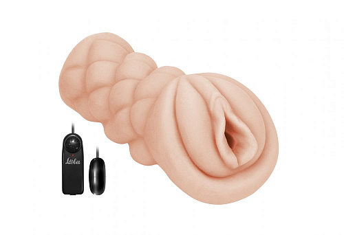 Мастурбатор-вагина телесного цвета с вибрацией Lola toys Satisfaction Vibro Sweet Pussy  2001-04Lola