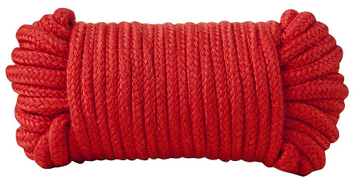 Красная хлопковая верёвка Blush Novelties Bondage Rope 33 Feet 520047 (10 м)