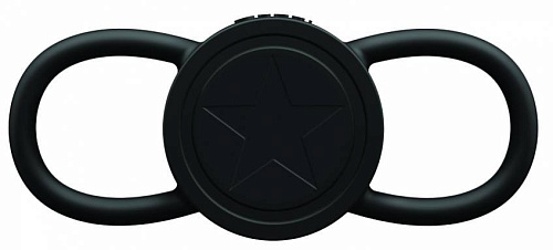 Чёрная насадка на пенис Shots Media BV Realistic Treasure OU058BLK