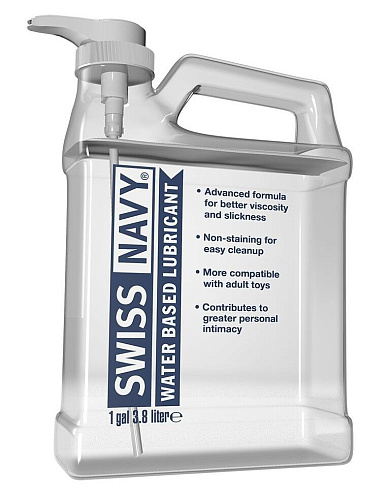 Канистра лубриканта на водной основе Swiss navy Water Based Lube SNWB1G (3,8 л)