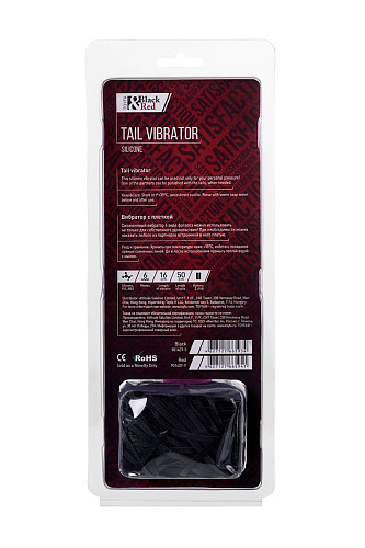 Розовый вибратор с чёрной полиуретановой плёткой ToyFa 901407-9 (16 см)