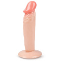 Телесный фаллоимитатор без мошонки на присоске Brazzers DWS021 (17 см)