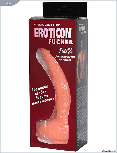 Телесный фаллоимитатор на присоске Eroticon Fucker 30390 (27,3 см)