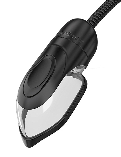 Вакуумная помпа чёрного цвета для половых губ и клитора Pipedream Perfect Touch Vibrating Pussy Pump PD3220-23