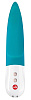 Бирюзовый вибратор с раздвоенным кончиком Fun Factory Volta 1141074 (18,9 см)