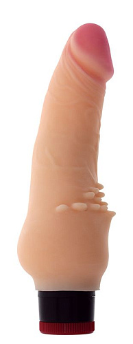 Реалистичный вибратор телесного цвета с мягкими шипами для внешней стимуляции Dream Toys REALSTUFF 7INCH VIBRATOR 20636 (17,8 см)