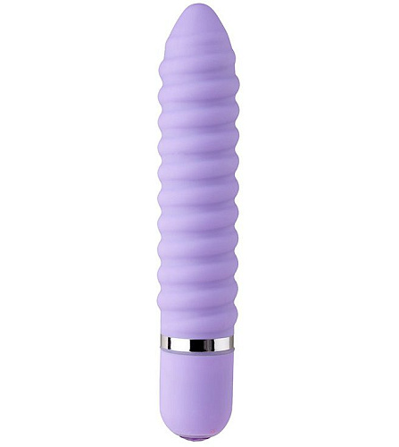 Фиолетовый ребристый мини-вибратор Dream Toys NEON WICKED WAND PURPLE 20556 (11,4 см)