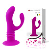 Анальный лиловый вибратор с отростком на присоске Baile Deft BI-014201 (13,5 см)