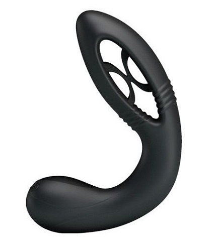 Чёрный анальный вибратор Baile Flexible Fabulous Vibration Frequency B LKS206